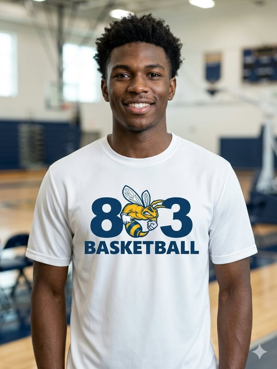 Allen University 803 Basketball Choice of T-Shirt, Short-Sleeve Dri-Fit, Long-Sleeve Dri-Fit